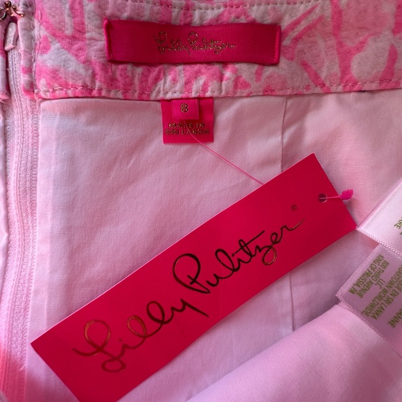 NWT Lilly Pulitzer Adeline Skirt Size 8 Pelican Link- Sea Cups - Picture 2 of 8